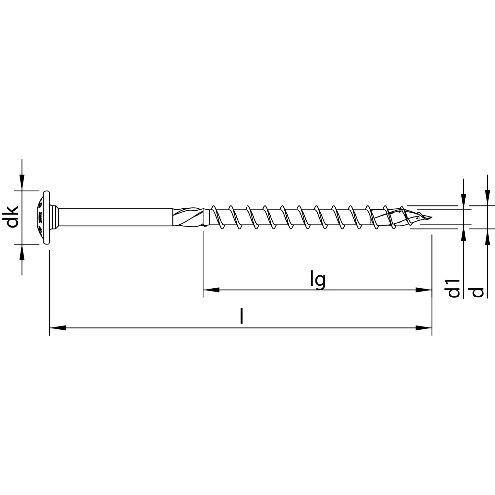HECO TOPIX-plus 6,0 x 240, Tellerkopf, T-25, TG, A3K, 100 St.