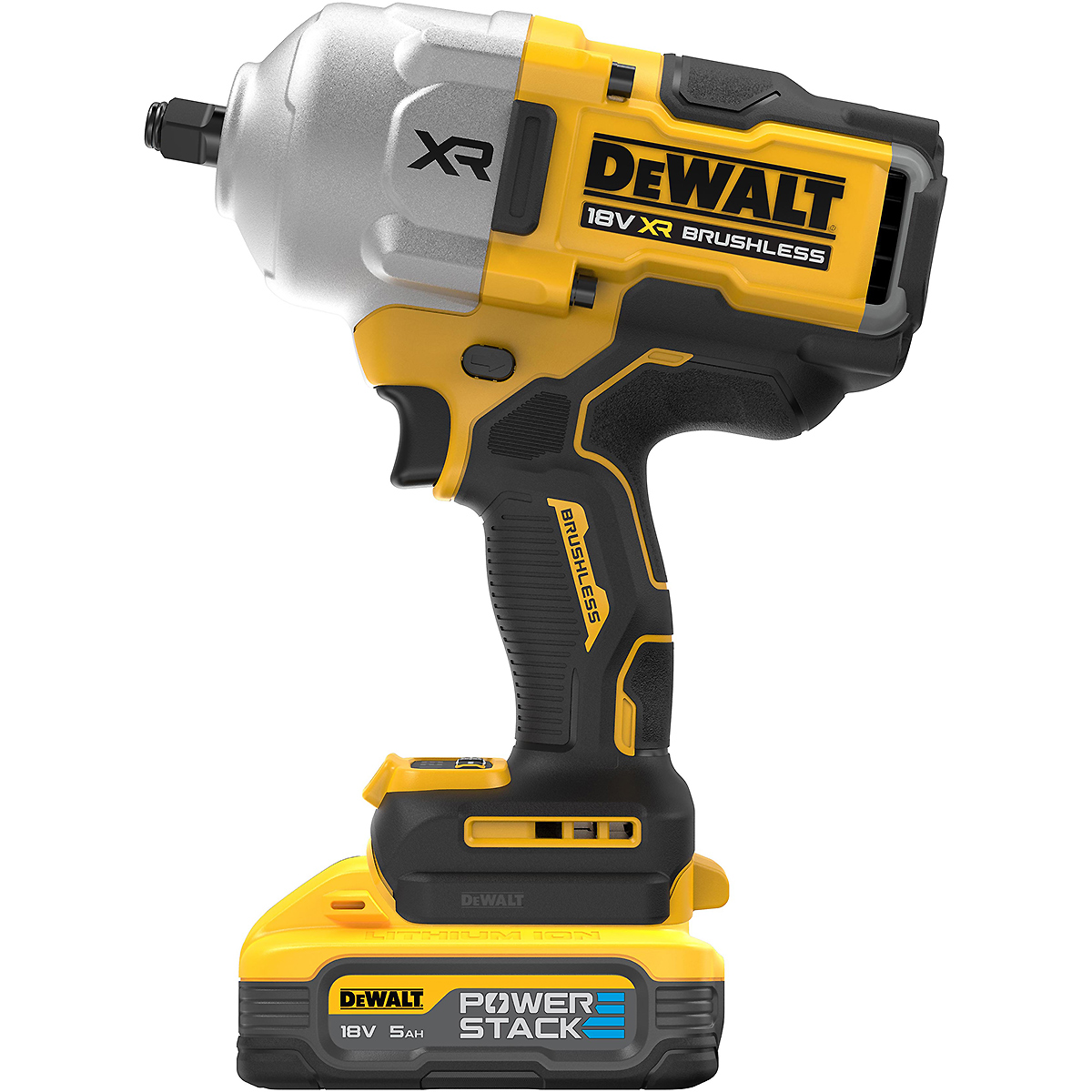 DEWALT Akku-Schlagschrauber 1/2 Zoll 18V + 2 Akku 5Ah + Schnellladegerät