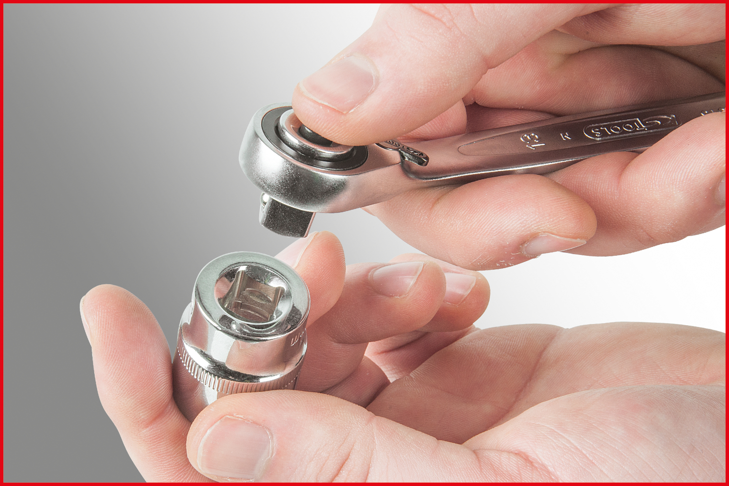 KS Tools GEARplus Ratschenringmaulschlüssel-Satz, umschaltbar,16-tlg