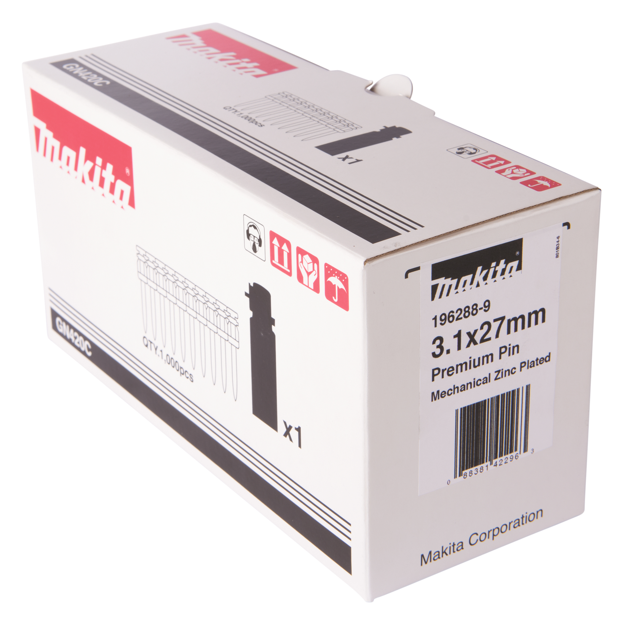 Makita Betonnagel 3,1x27mm HC6 - 196288-9