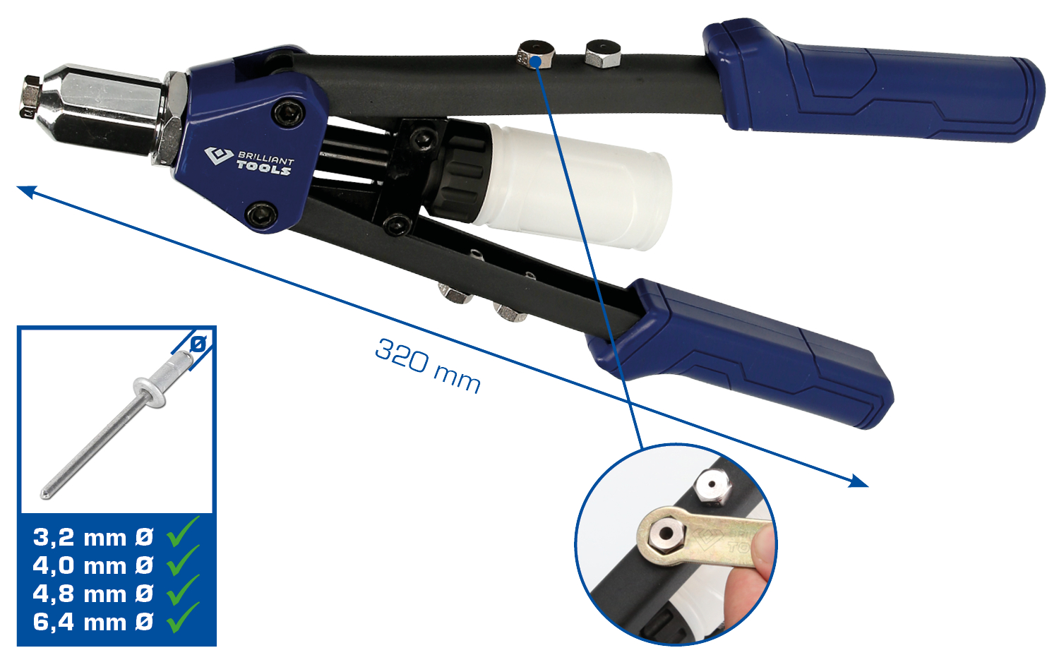 Brilliant Tools Nietzange - BT066900