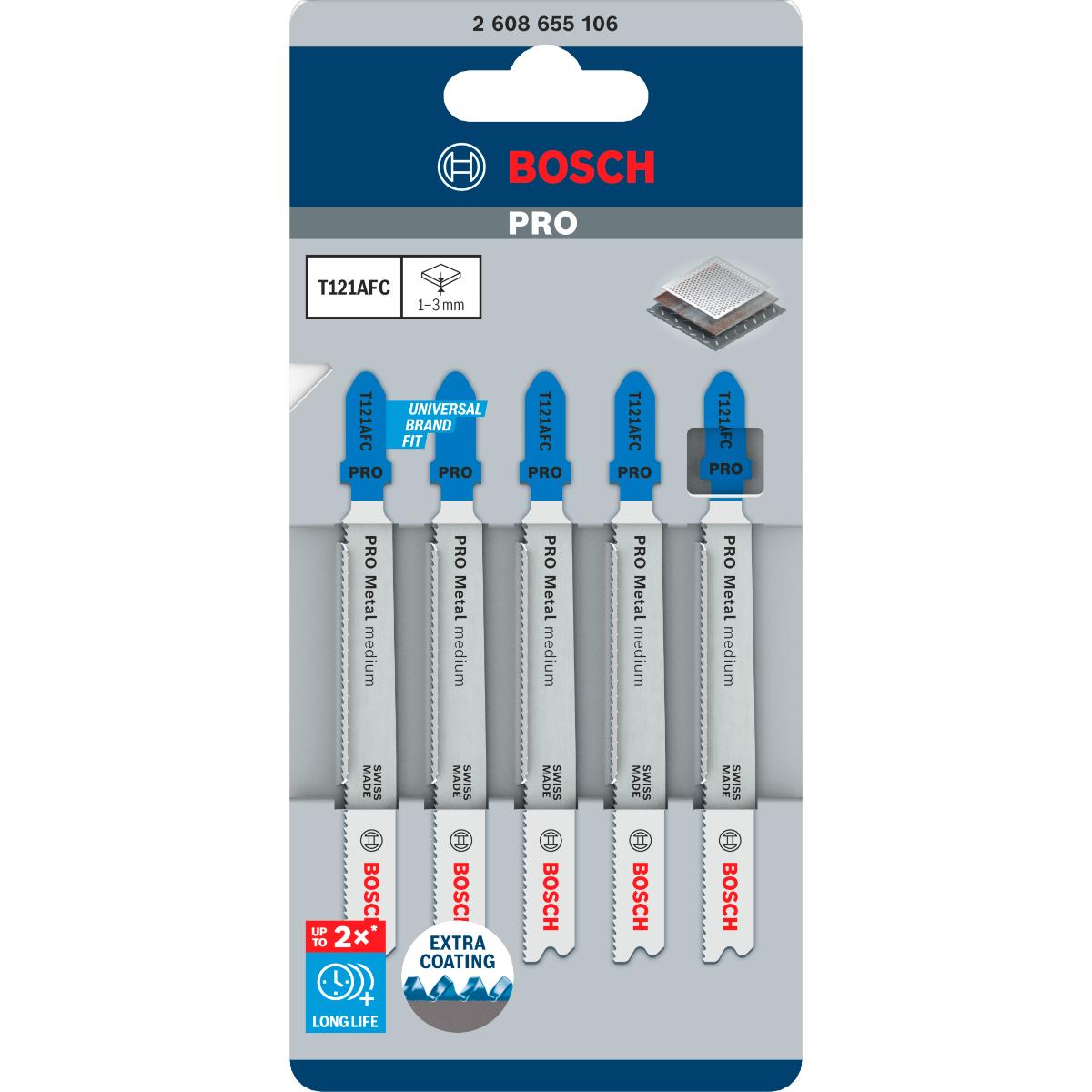 Bosch PRO Metal medium T121AFC Stichsägeblatt,92 mm