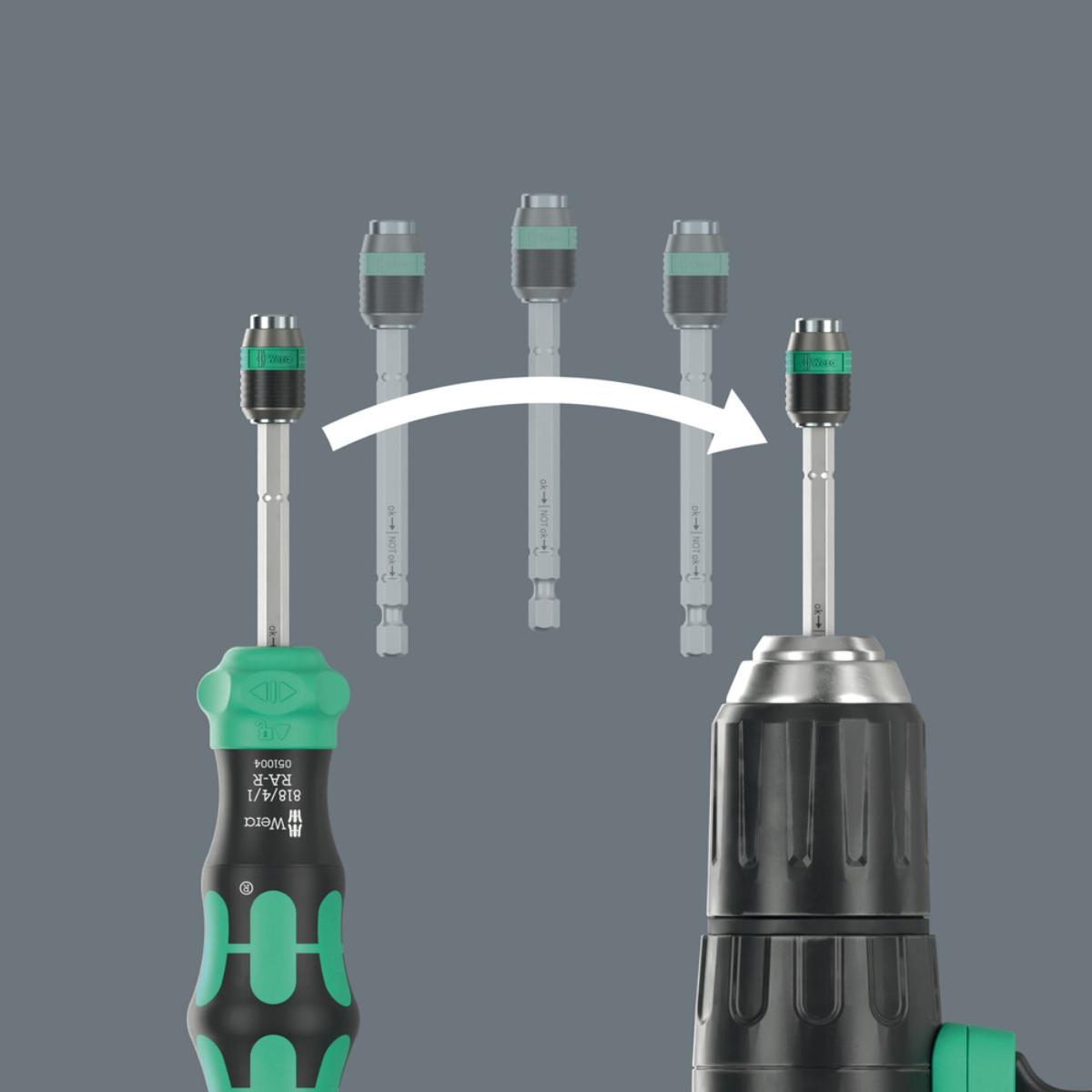 Wera Kraftform Kompakt 26 RA-R mit Tasche, 6-teiliges Set