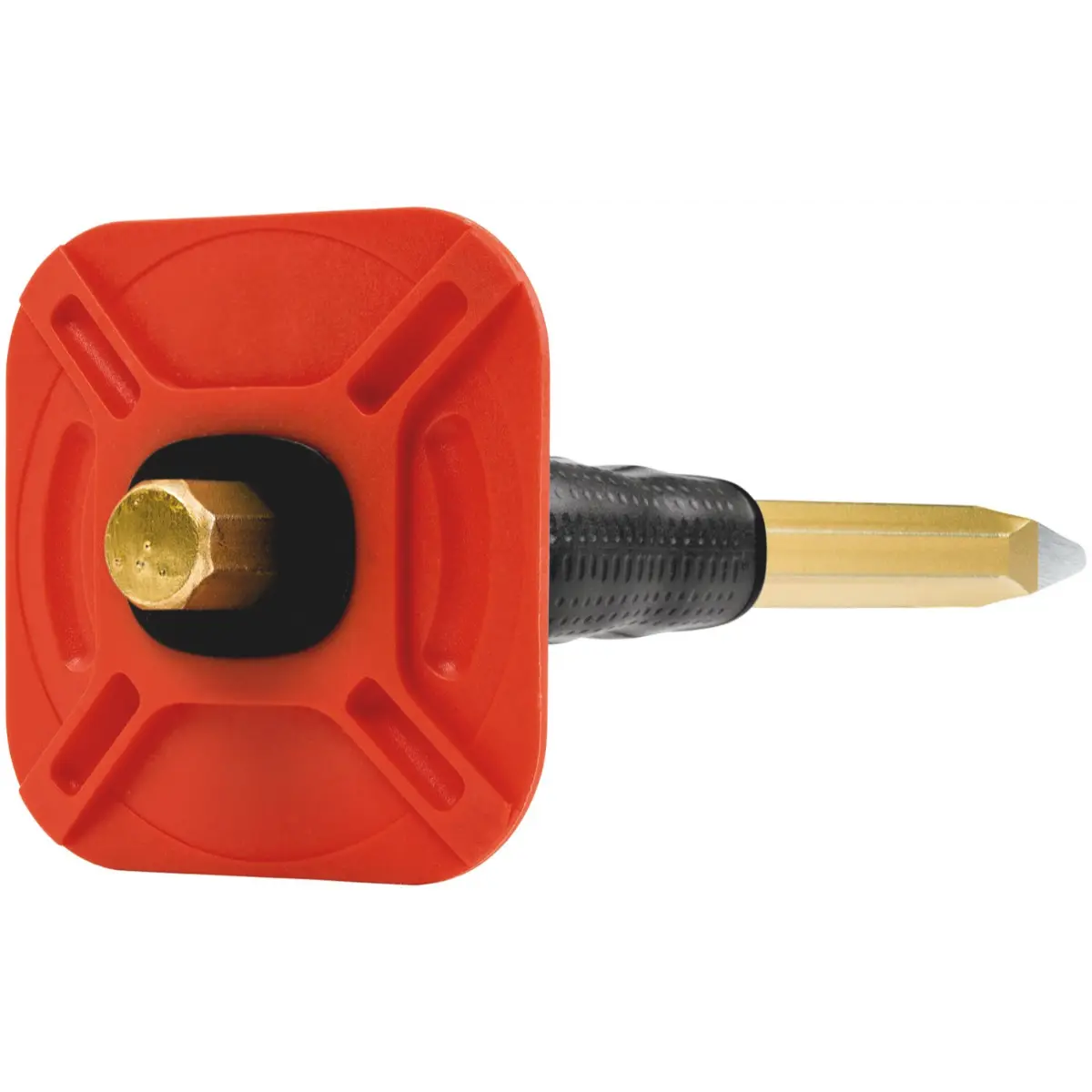 Rennsteig Spitzmeißel mit Handschutz 250 mm, 8-kant 16 mm, poliert