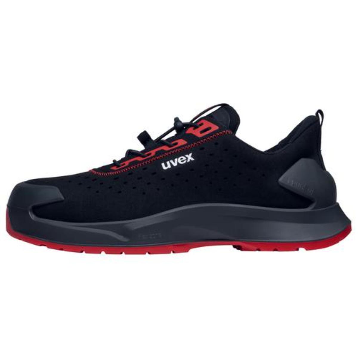 uvex 1 x-craft Sicherheitsschuh Halbschuhe S1 PL, schwarz