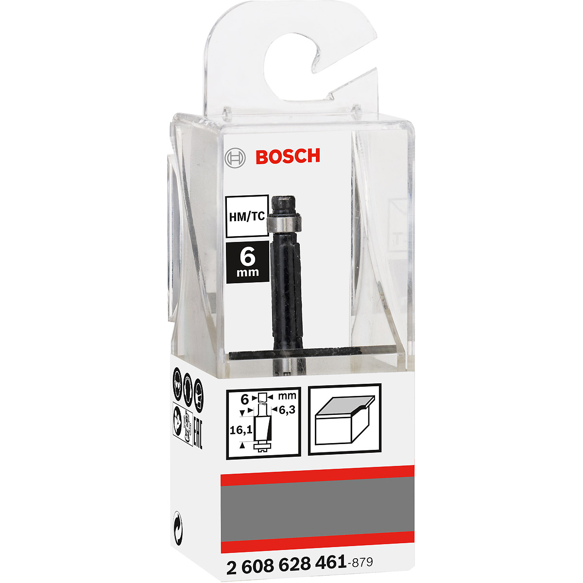 Bosch PRO Laminat-Bündigfräser, Schaft 6 mm