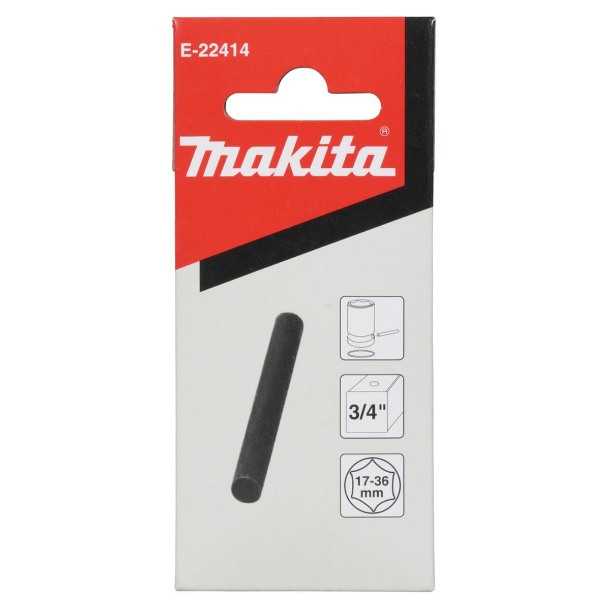 Makita Sicherungsstift 3/4 Zoll Schlagnuss 1 Stück, für 3/4 Zoll SW17-SW36