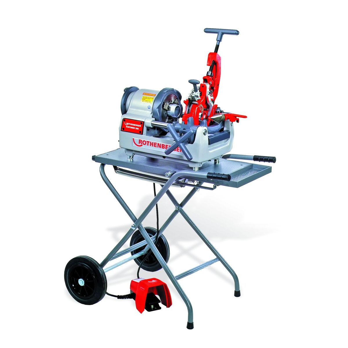 ROTHENBERGER ROPOWER 50 R, mobile Kompakt-Gewindeschneidmaschine, BSPT 1/2"-3/4", 1"-2", 230V