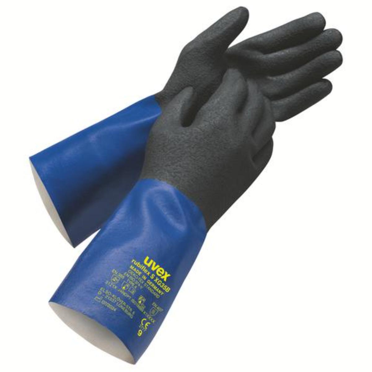 uvex rubiflex S XG35B Chemikalienschutzhandschuh 