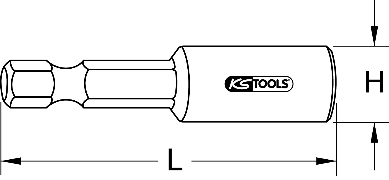 KS Tools 1/4" Stockschraubeneindreher