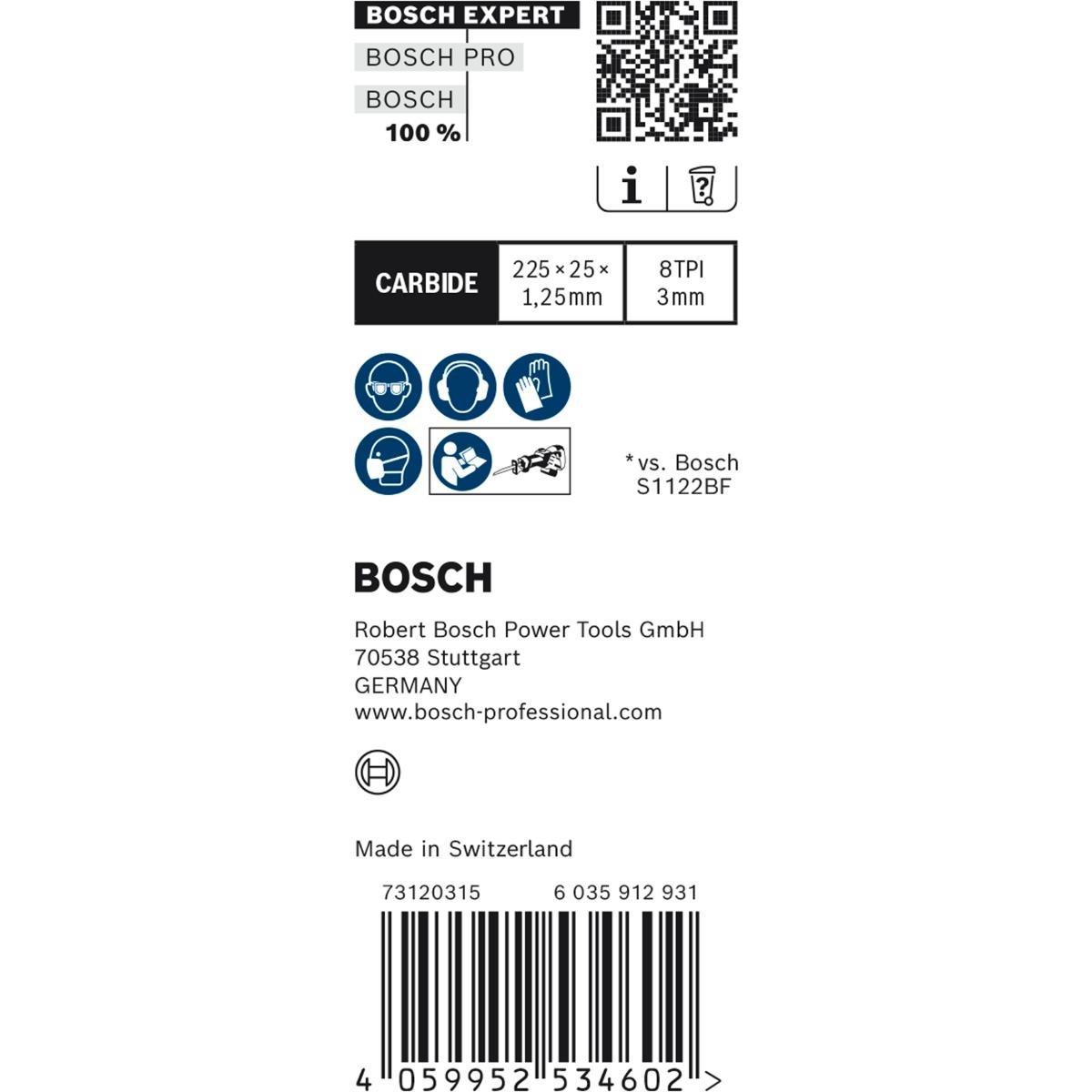 Bosch EXPERT ‘Thick Tough Metal’ S 1155 CHC Säbelsägeblatt