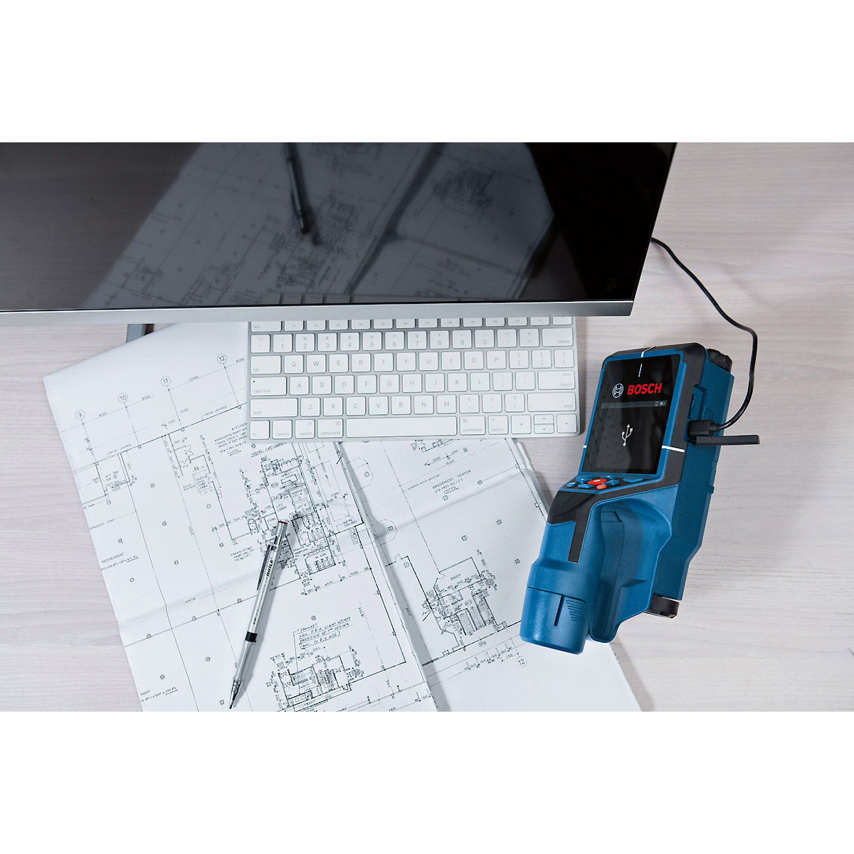 Bosch Ortungsgerät Wallscanner D-tect 200 C mit 1x Akku GBA 12V 2.0Ah