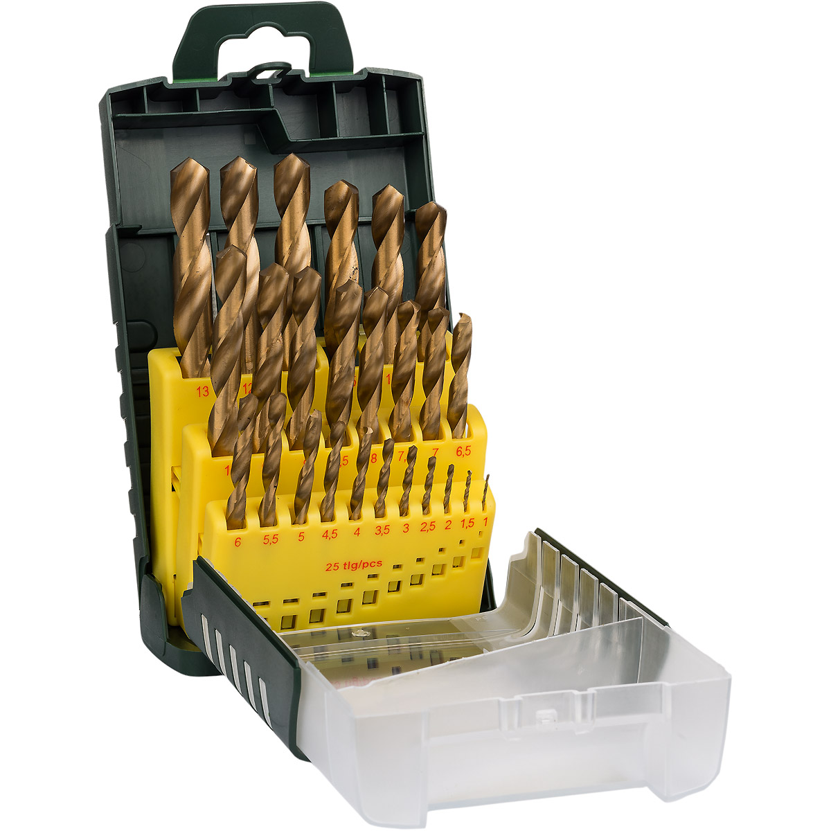 Bosch Metallbohrer-Set HSS-TiN, 25-teilig, 1 - 13 mm, Gripbox