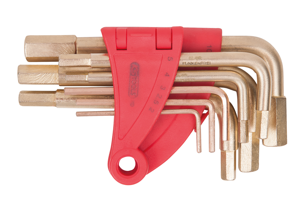 KS Tools BRONZEplus Innensechskant-Winkelstiftschlüssel-Satz 8-tlg 