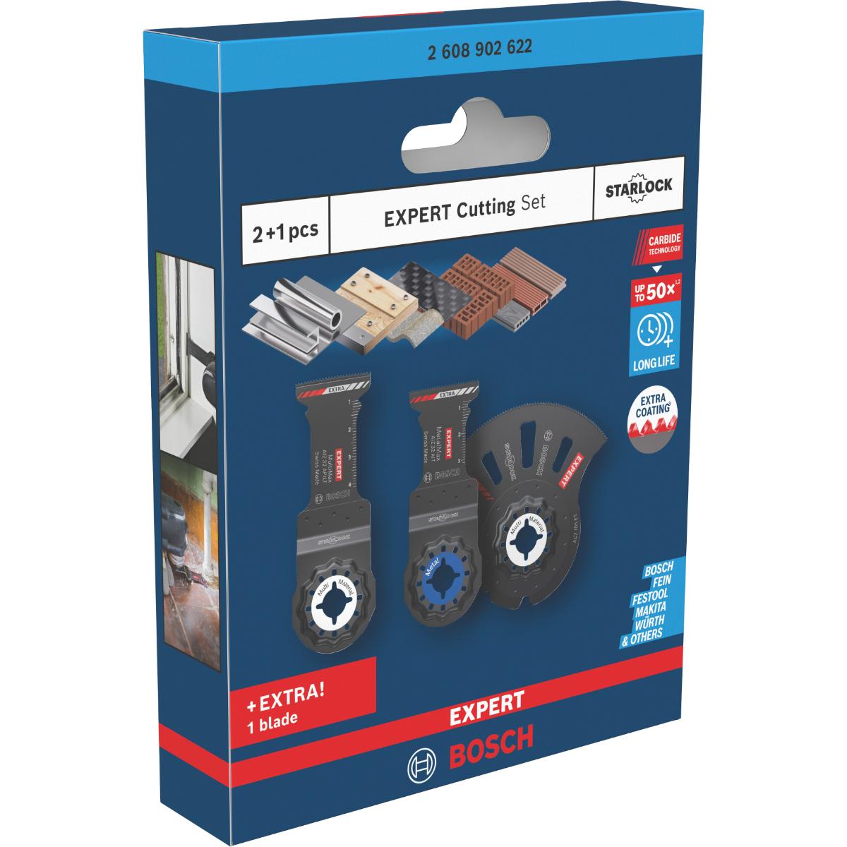 Bosch EXPERT Starlock Sägeblatt 3-teiliges Set