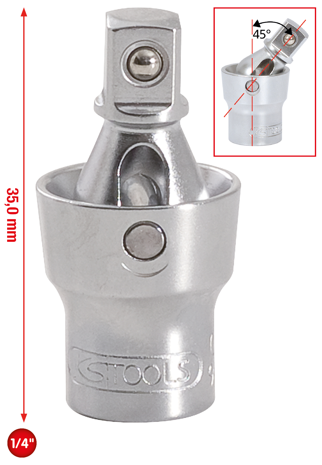 KS Tools 1/4" Power-Kugelgelenk