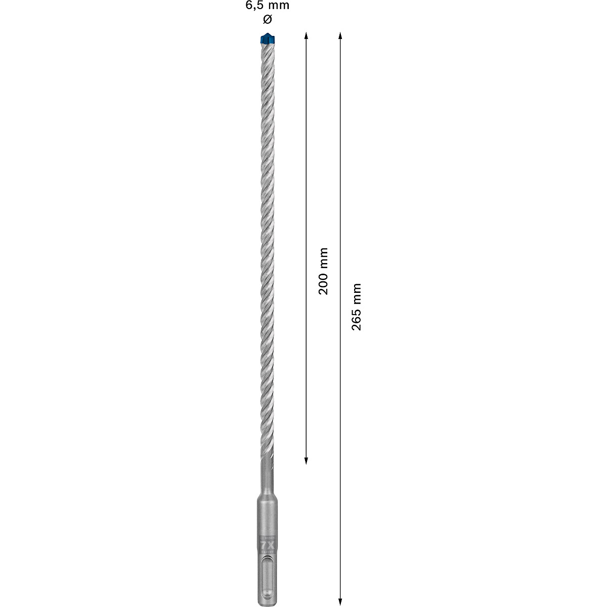Bosch EXPERT SDS plus-7X Hammerbohrer, für Bohrhämmer ø 6.5 mm