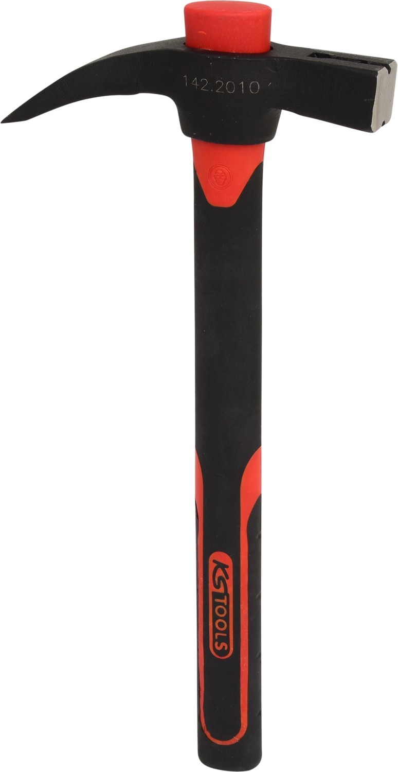 KS Tools Klauenhammer mit Fiberglasstiel, 700g