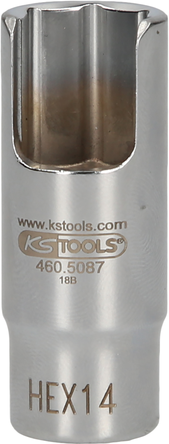 KS Tools 3/8" Spezial-Winkel-Rohrverbinder-Stecknuss, 14 mm