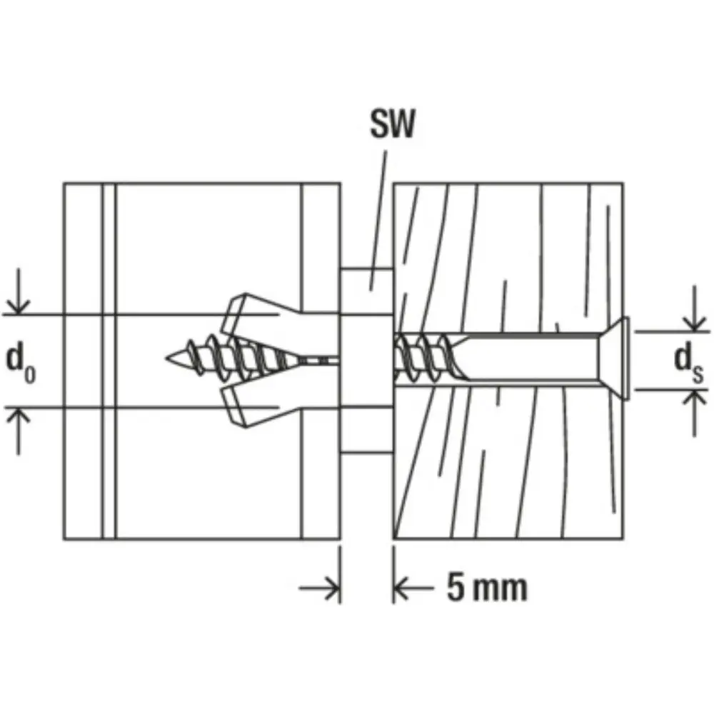 Fischer Balkonbekleidungsbefestiger P 9 K