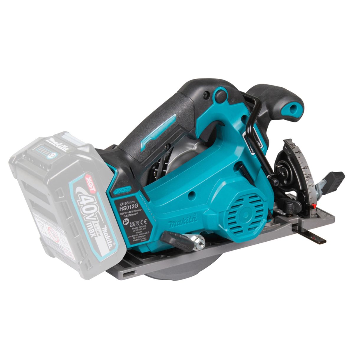 Makita Akku-Handkreissäge 57 mm 40V max. (ohne Akku, ohne Ladegerät) HS012GZ