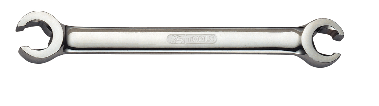KS Tools CHROMEplus Offener Doppel-Ringschlüssel, abgewinkelt