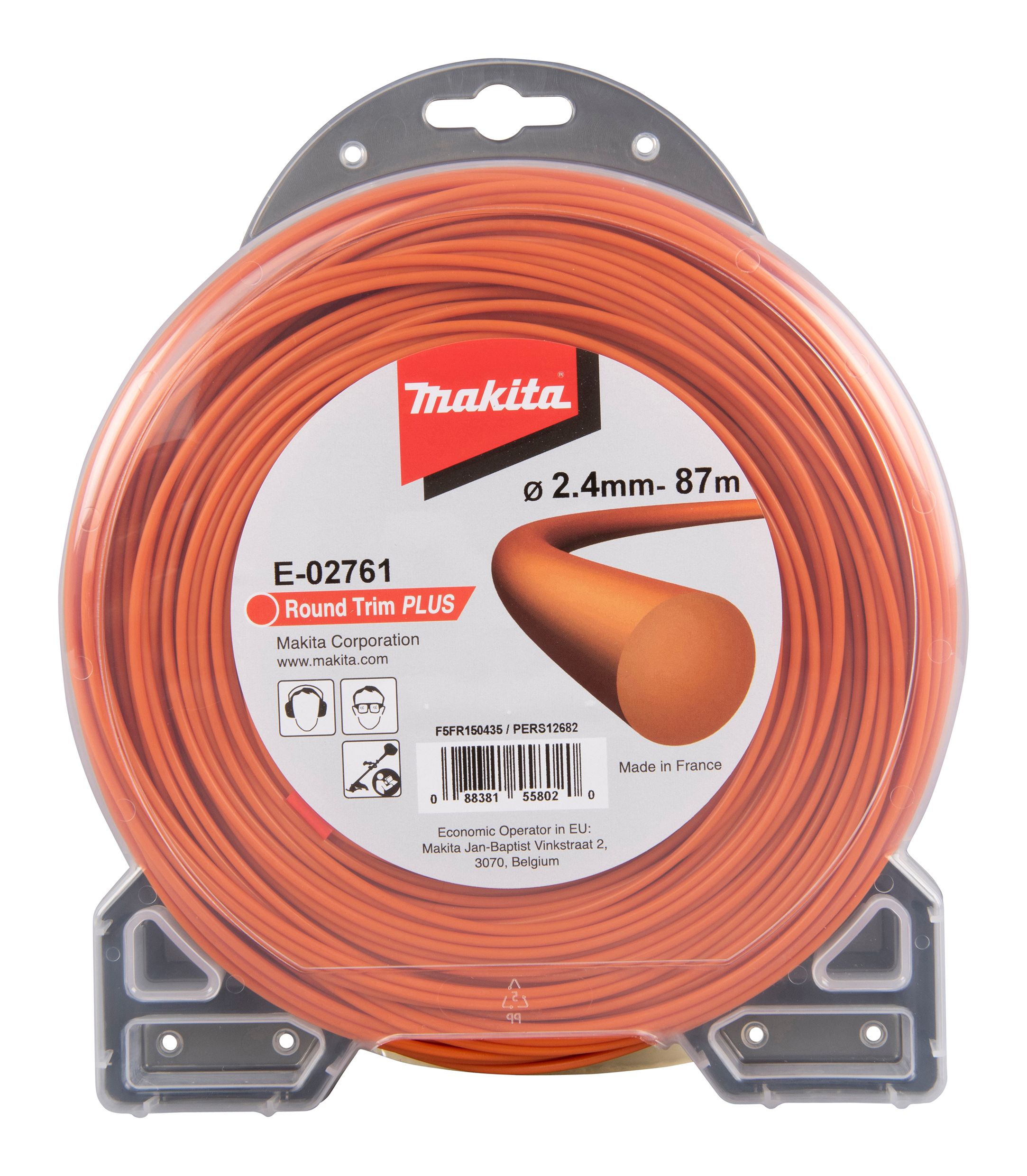 Makita Mähfaden rund, 2,4 mm x 87 m - E-02761