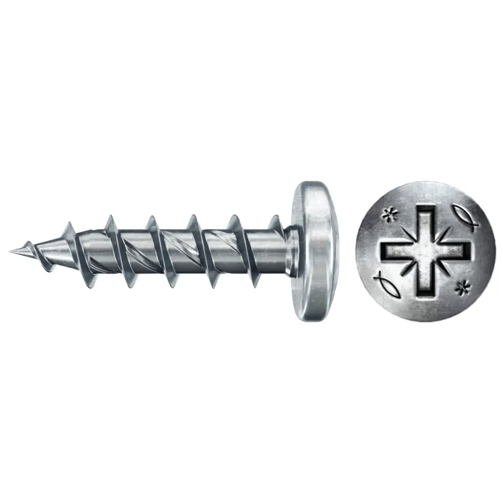 Fischer Spanplattenschraube 4,5x30 PowerFast FPF II PZF BC, Panhead, Kreuzschlitz PZ, Vollgewinde