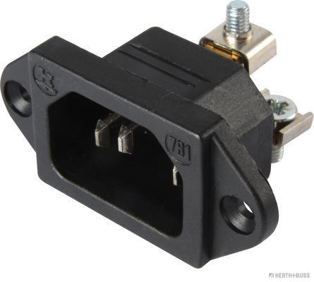 HERTH&BUSS Stecker, 3-polig, 10 A, 250 V, C14