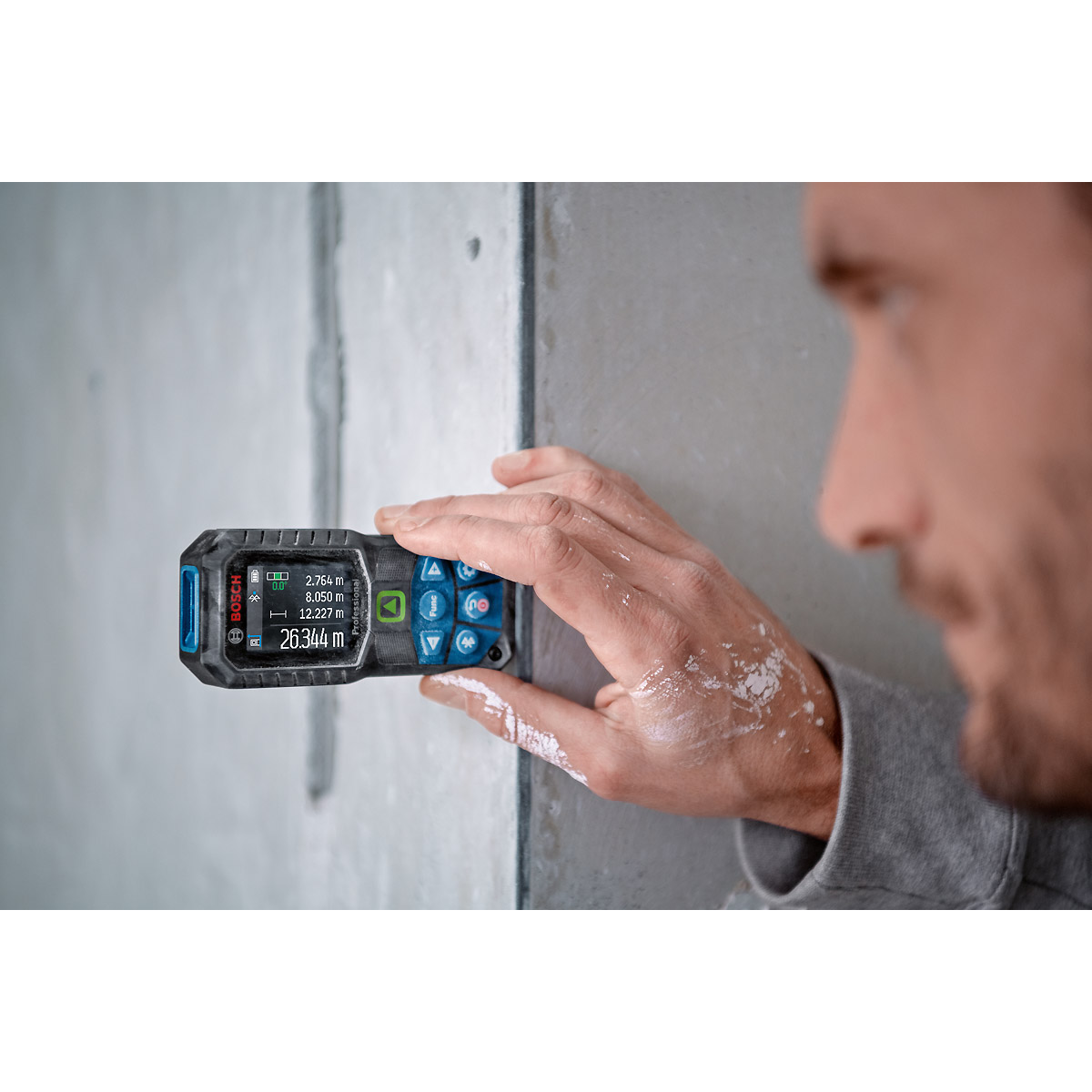 Bosch Laser-Entfernungsmesser GLM 50-27 CG mit BA 3.7V 1.0Ah A und USB-C-Kabel