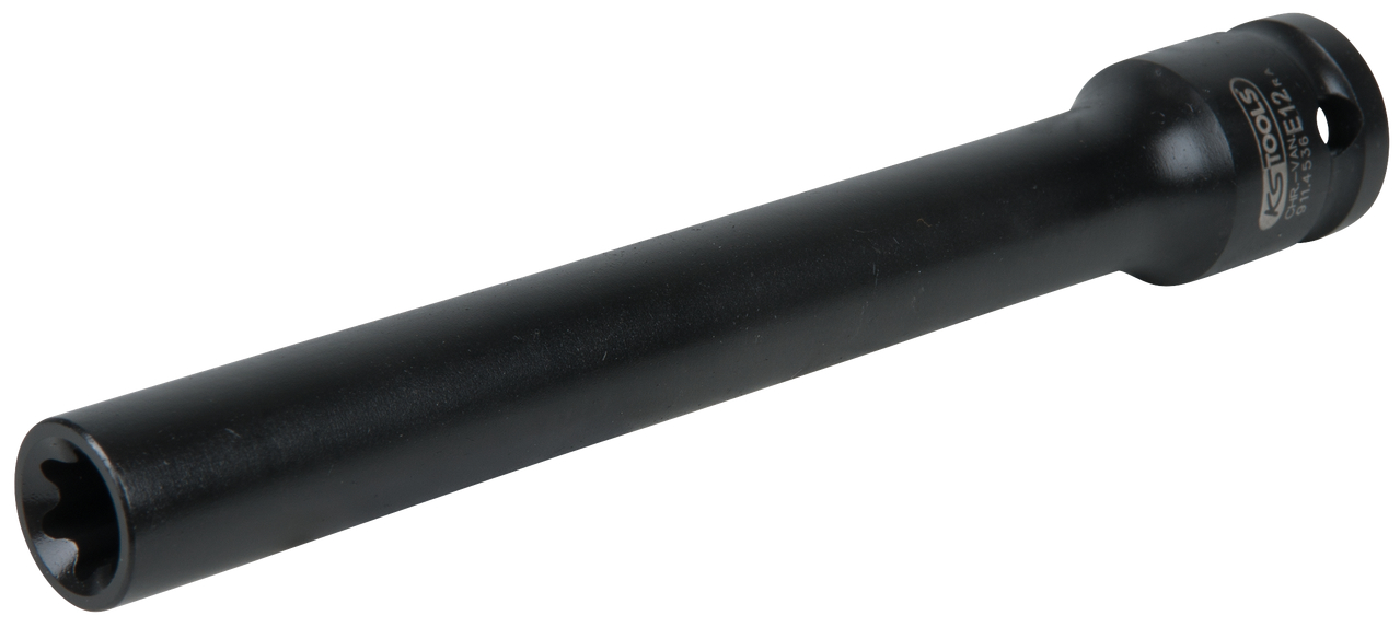 KS Tools 1/2" Bit-Stecknuss für Torx-E-Schrauben, E12, Länge 150 mm, phosphatiert