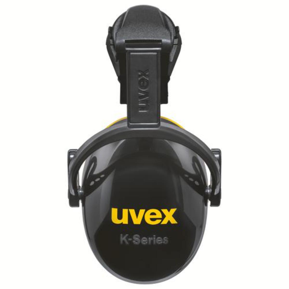 uvex K20H Kapselgehörschutz Helm Gehörschutzkapsel schwarz/ gelb SNR 30 dB