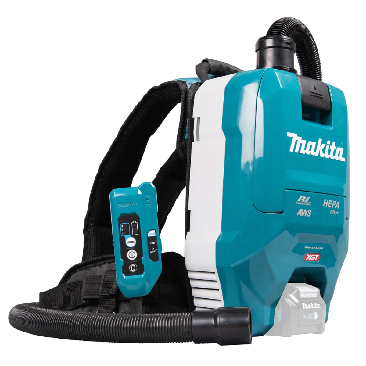 Makita Akku-Rucksackstaubsauger 40V max. mit AWS (ohne Akku, ohne Ladegerät) VC009GZ01