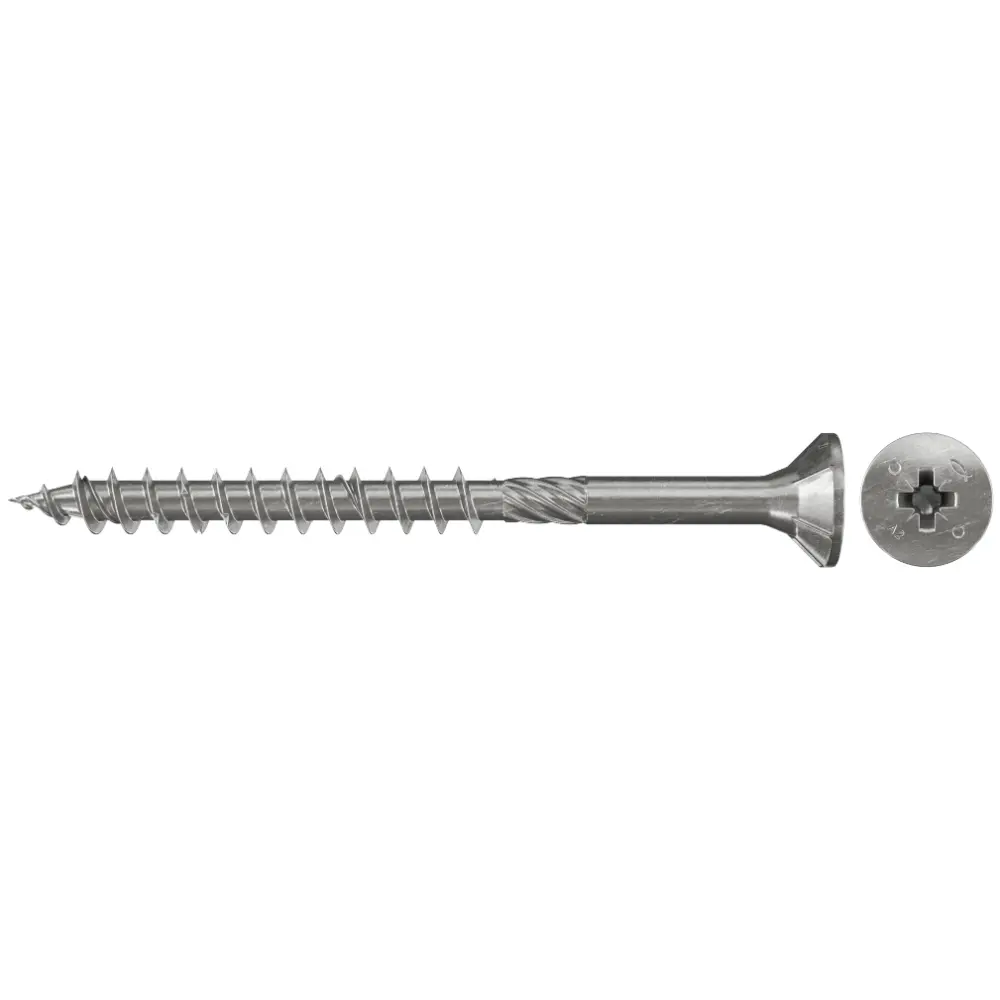 Fischer Spanplattenschraube PowerFast 5,0x45 FPF-SZ A2P, Senkkopf PZ, A2, Teilgewinde