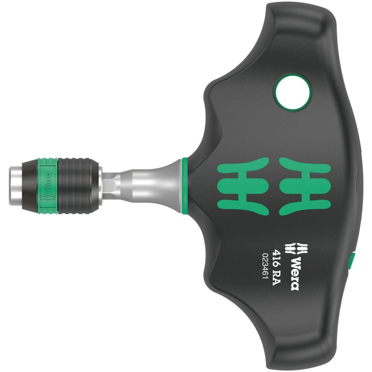 Wera 416 RA Quergriff-Bits-Handhalter mit Ratschenfunktion und Rapidaptor Schnellwechselfutter