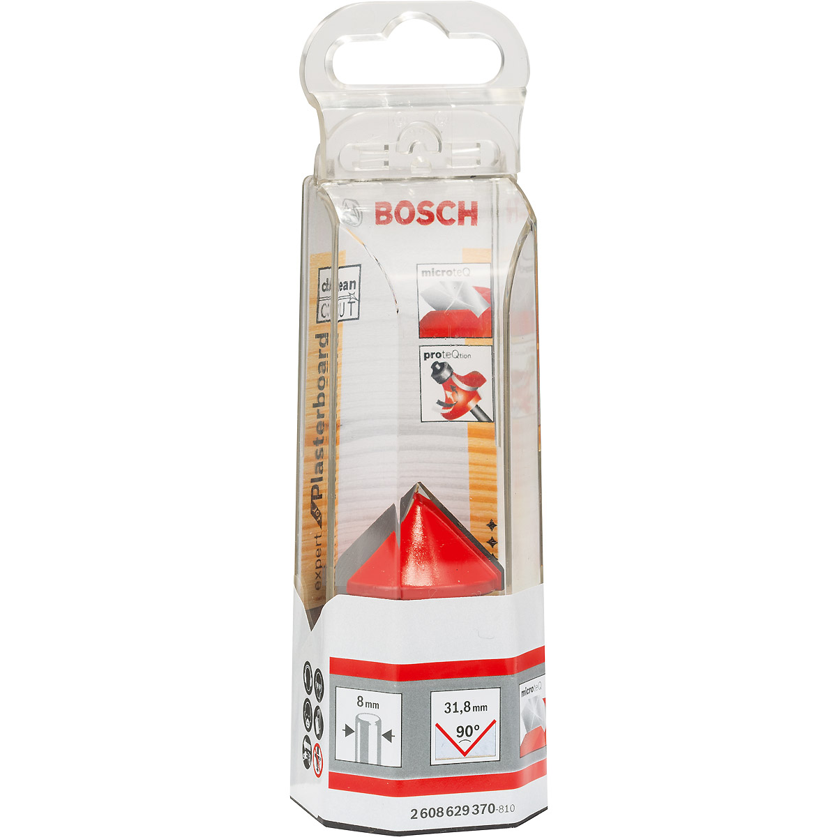 Bosch V-Nutfräser Expert for Wood, Schaft 8 mm
