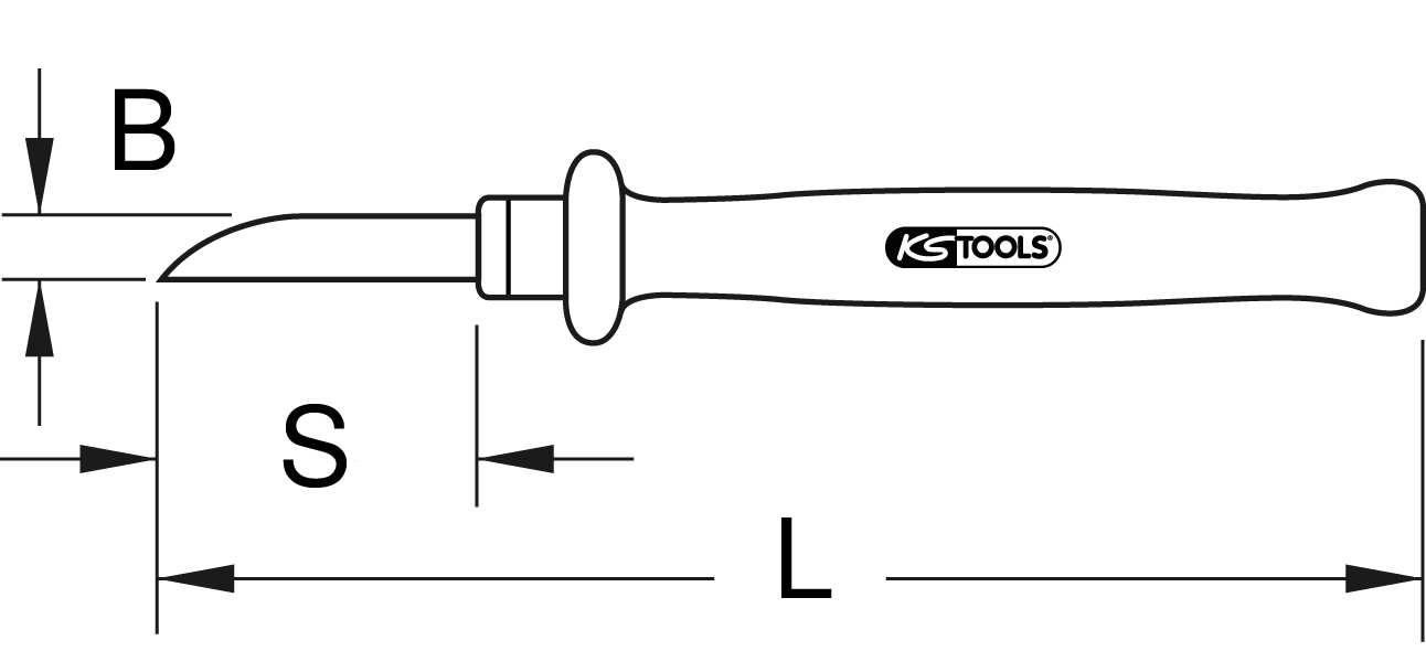 KS Tools Kabel-Abisoliermesser mit Schutzisolierung, 200mm