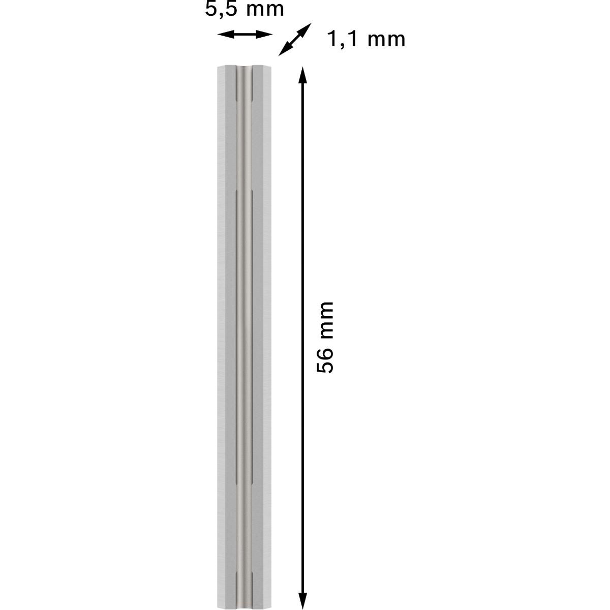 Bosch PRO Hobelmesser, 56 x 5,5 x 1,1 mm, 10 Stück