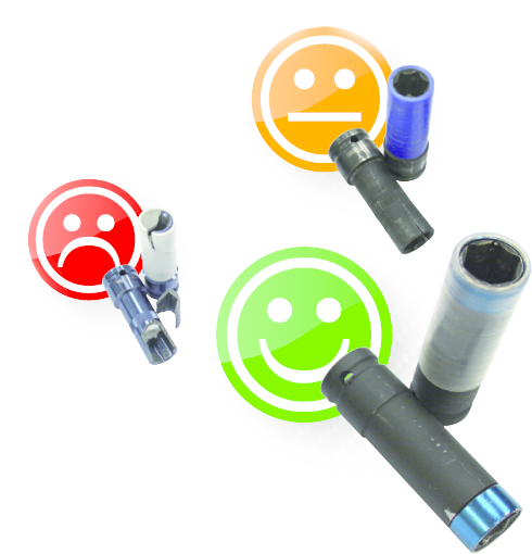 KS Tools SlimPOWER Alu-Felgen Kraft-Stecknuss-Satz, 2-tlg, 1/2"