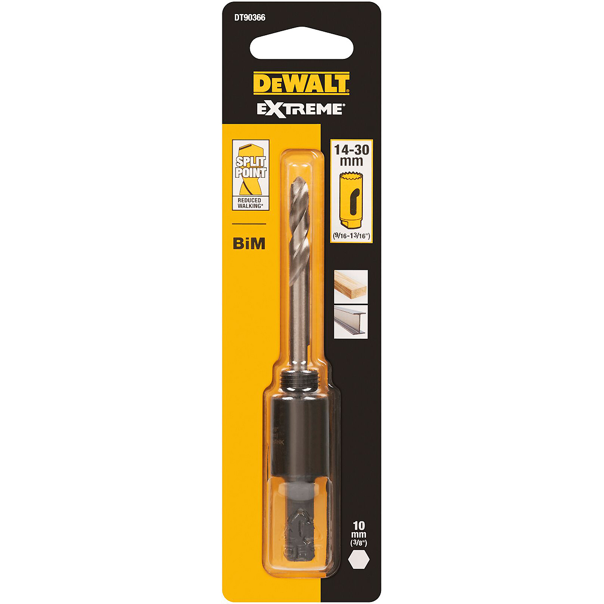 DEWALT Standard-Adapter für Lochsägen 10mm, 14-30mm
