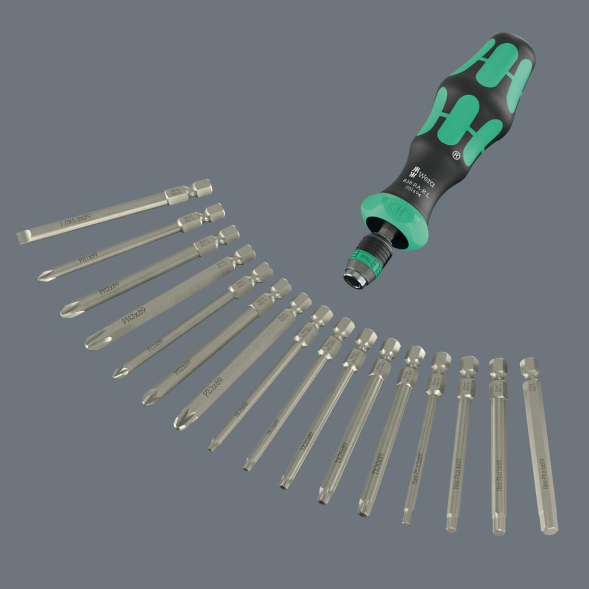 Wera Kraftform Kompakt 60 RA-R 1, 17-teiliges Set
