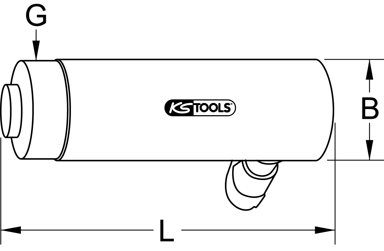 KS Tools Einschraub-Hydraulik-Zylinder