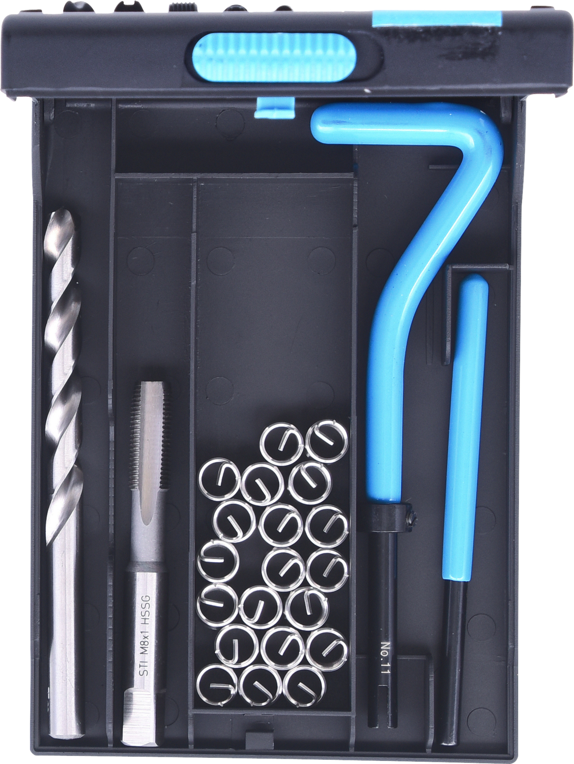 KS Tools Nirostahl Gewinde-Reparatur-Satz M8x1,0x11mm, 24-tlg