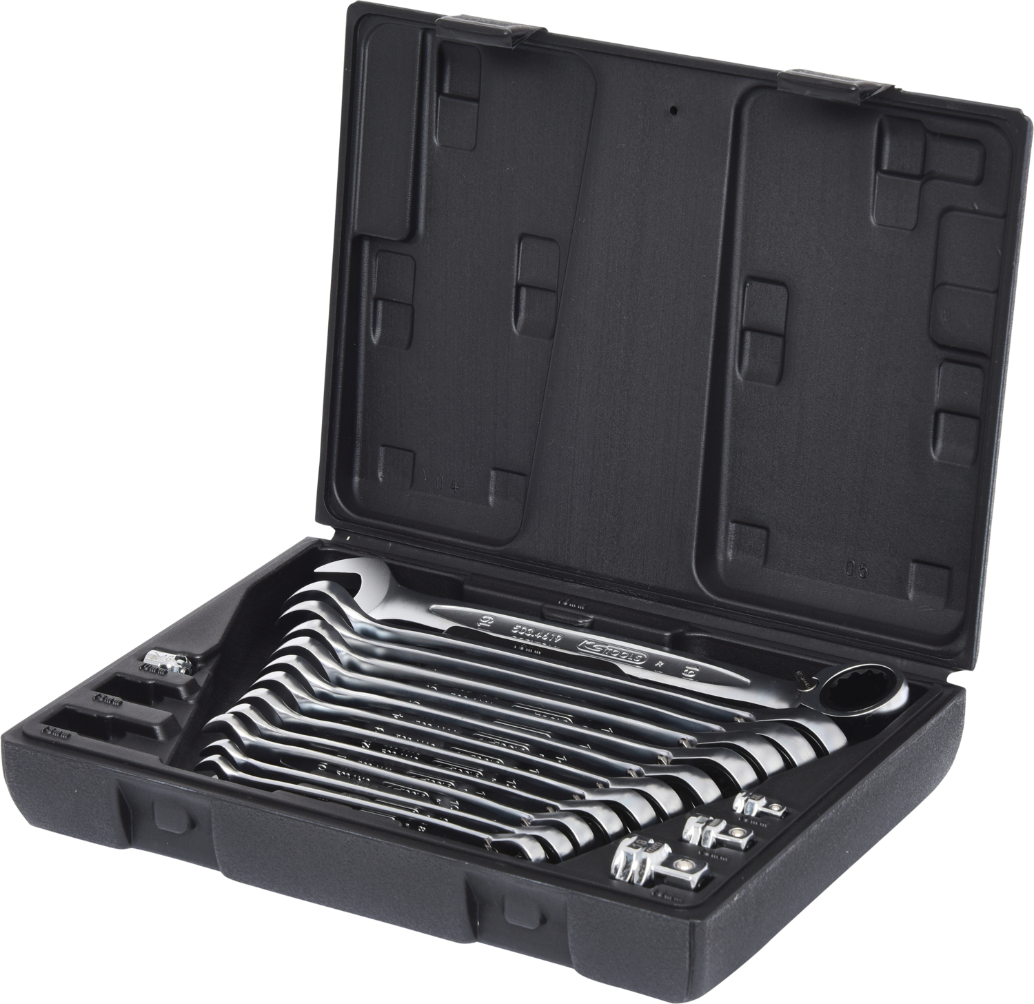 KS Tools GEARplus Ratschenringmaulschlüssel-Satz, umschaltbar,16-tlg