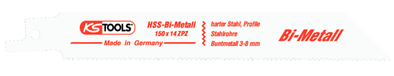 KS Tools Säbelsägeblatt, 150mm, 1,8mm, 5er Pack