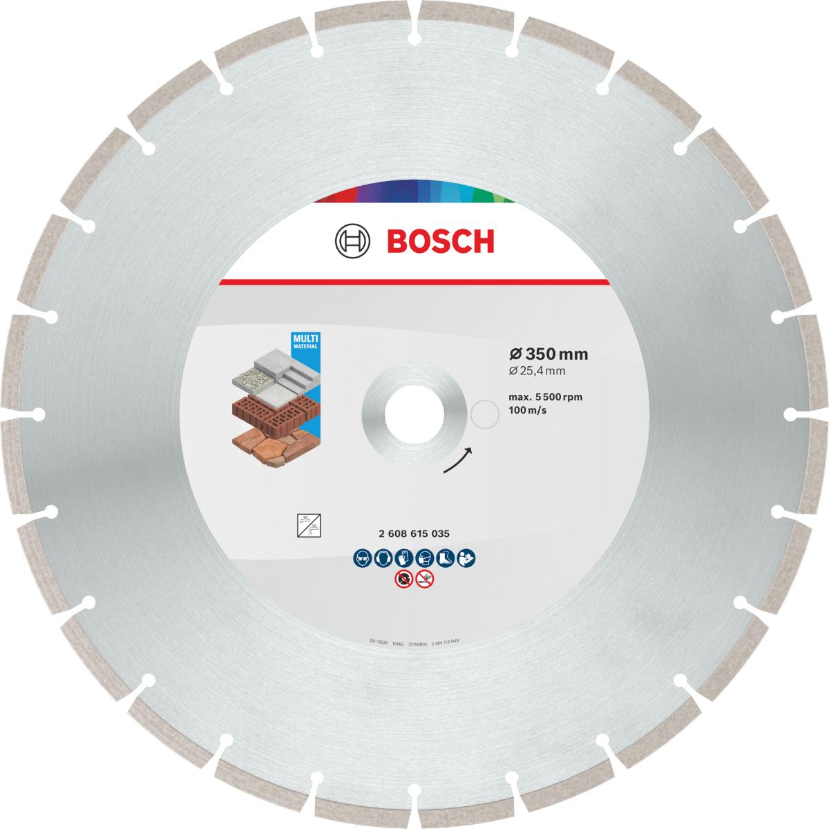 Bosch Multi Material Diamond Trennscheibe, 350 x 25.4 x 10 mm