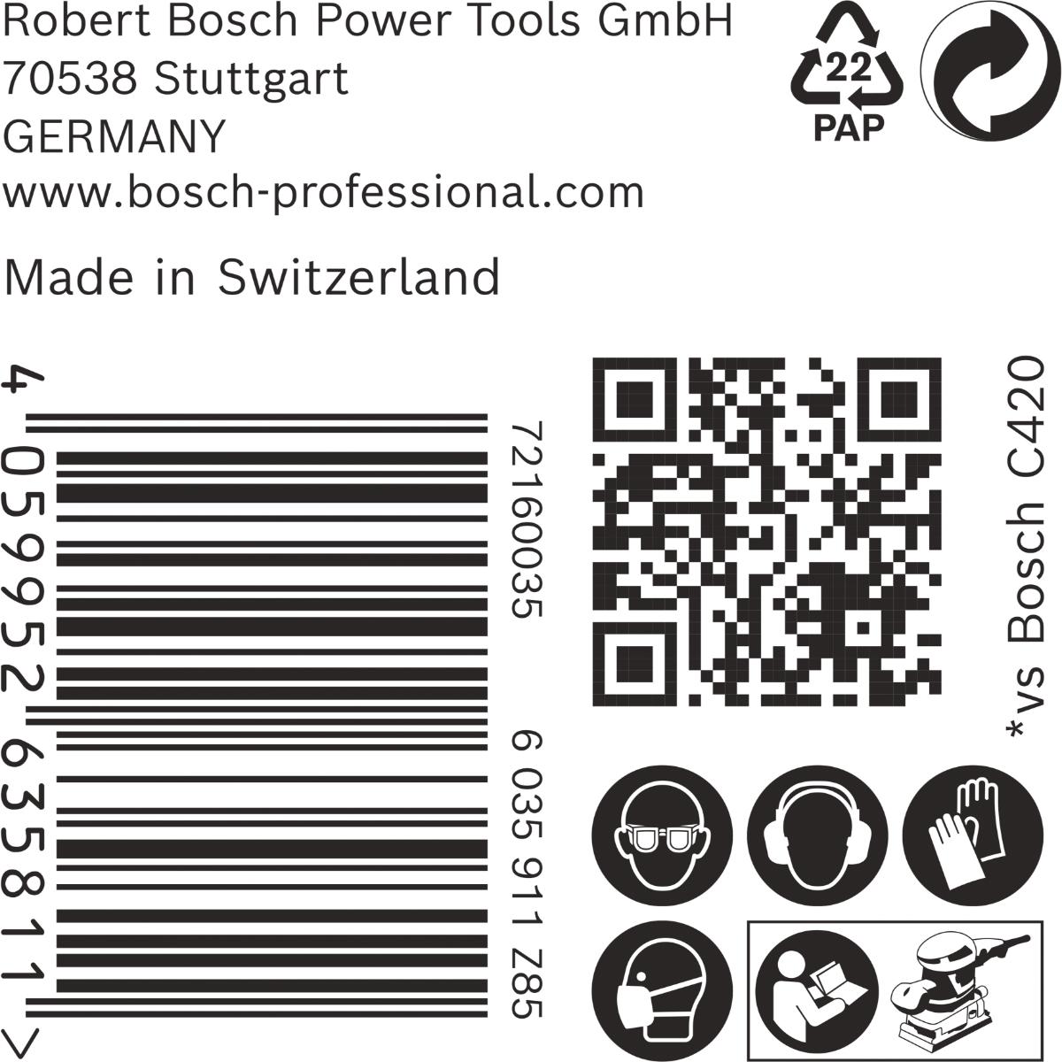 Bosch EXPERT M480 Schleifnetz, 80 x 133 mm, 50 Stück