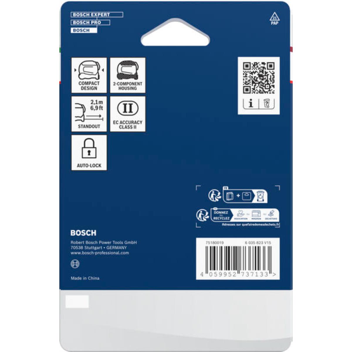 Bosch Maßband 5 m / 16 ft, Auto-Lock