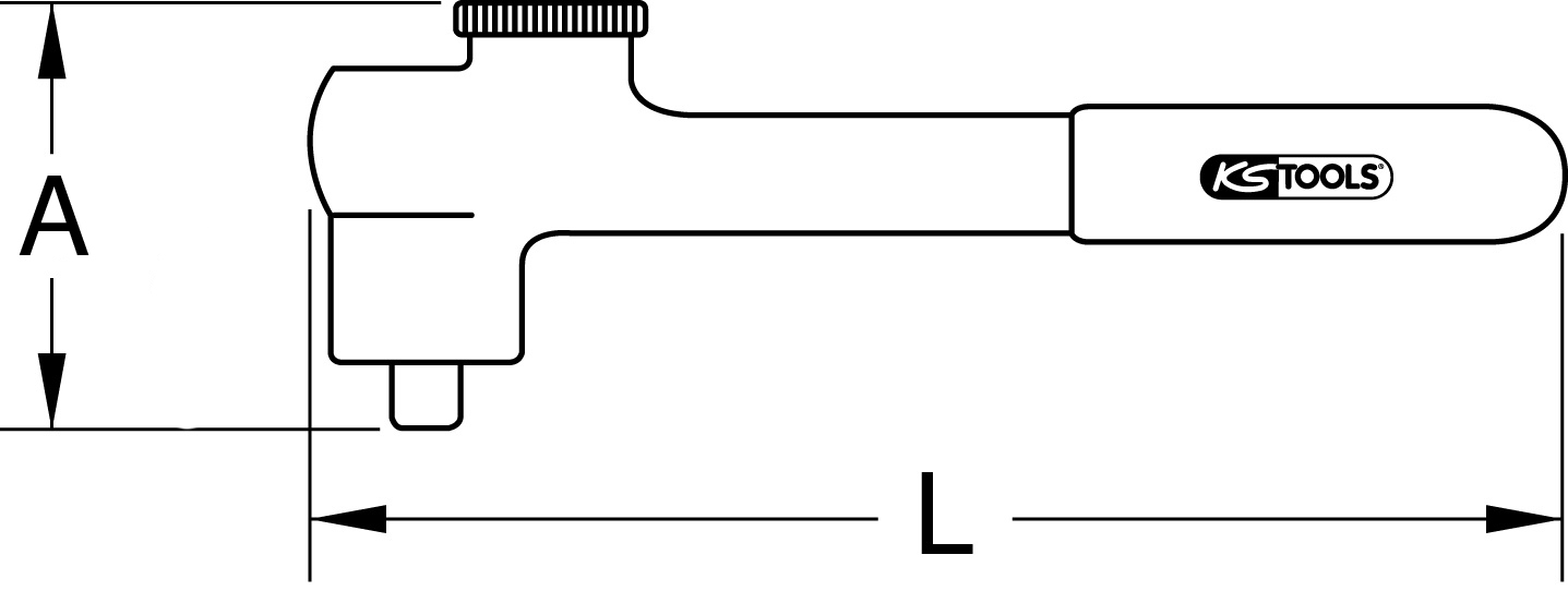 KS Tools 3/8" Umschaltknarre mit Schutzisolierung, 32 Zahn