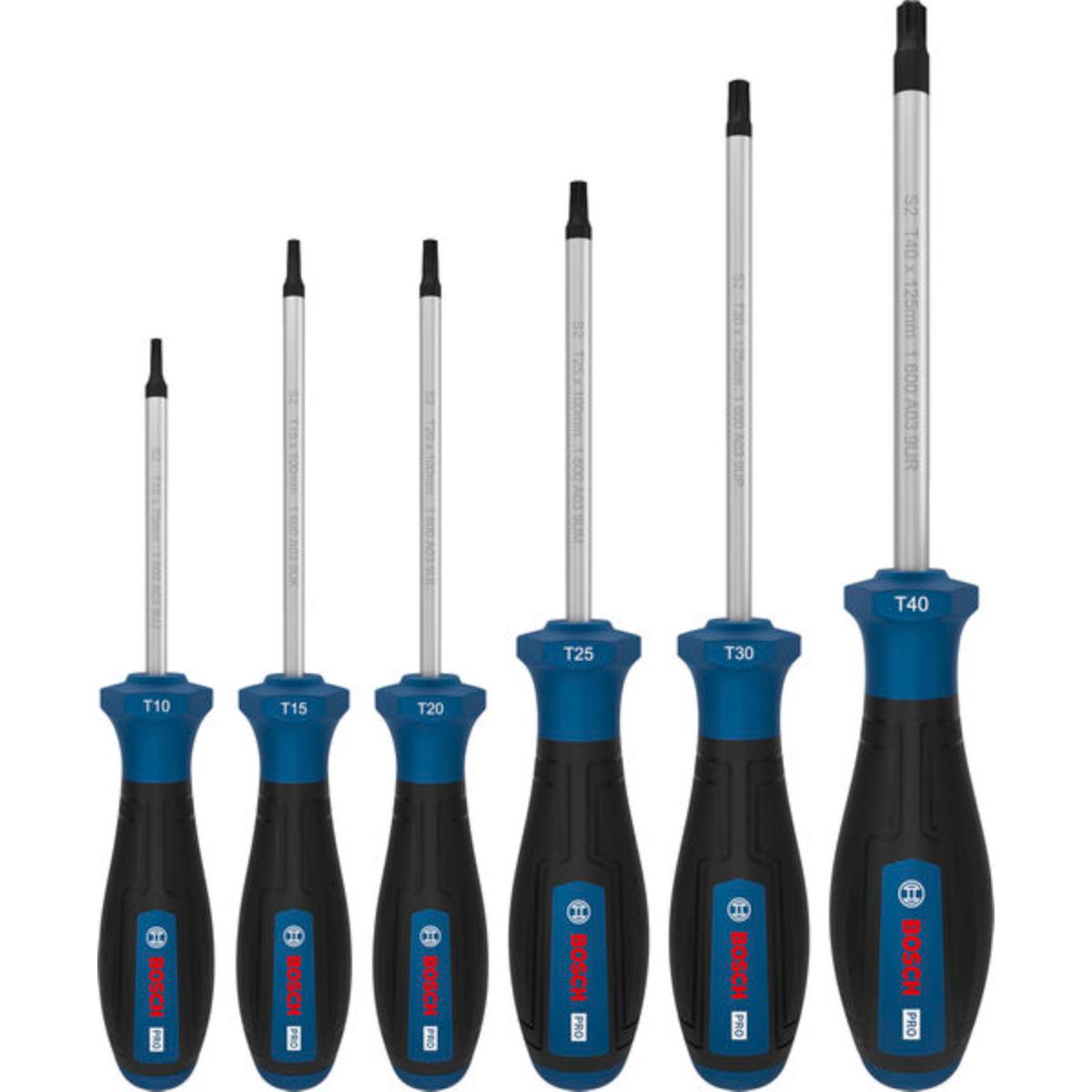 Bosch PRO Schraubendreher TX, 6-teilges Set